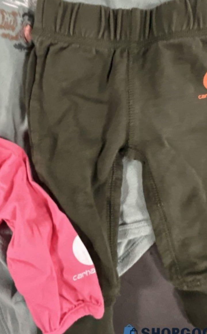 Carhartt toddler brown olive logo pants source photo