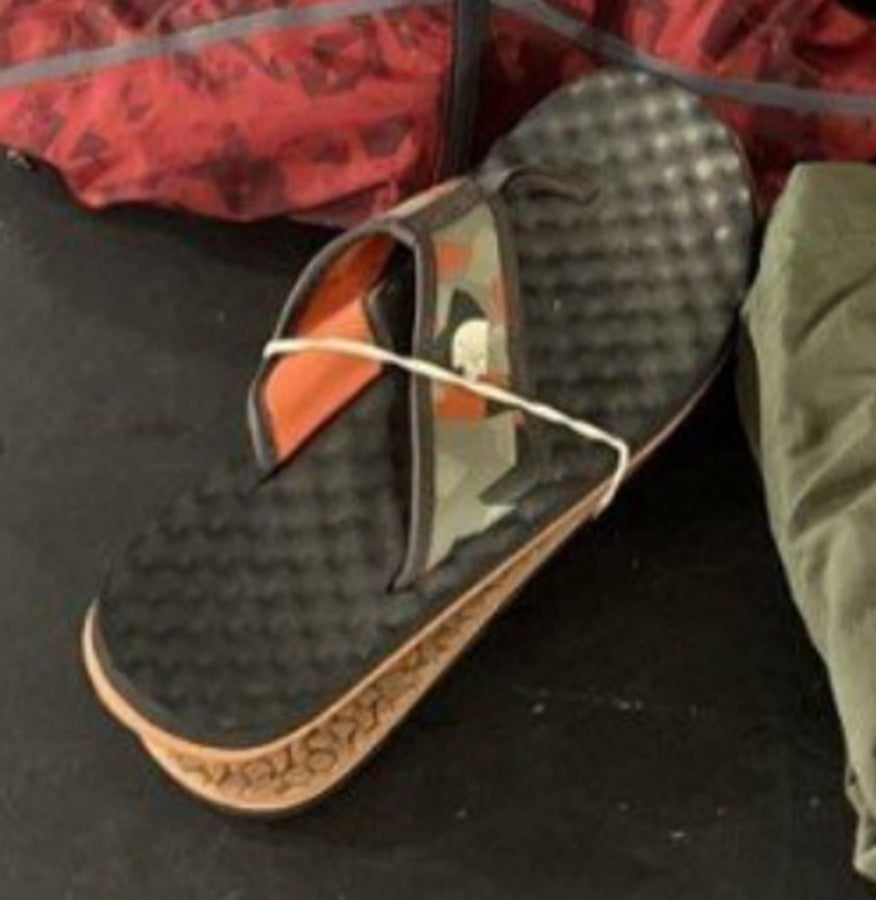 The North Face Base Camp camo flip flops source photo