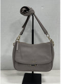 Kate Spade gray pebbled leather shoulder bag clean source photo