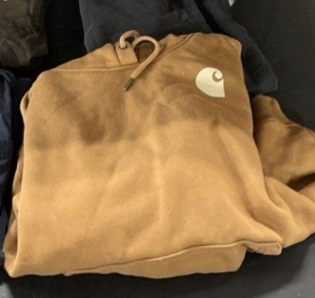 Carhartt brown pullover hoodie Youth XL 16-18 clean source photo