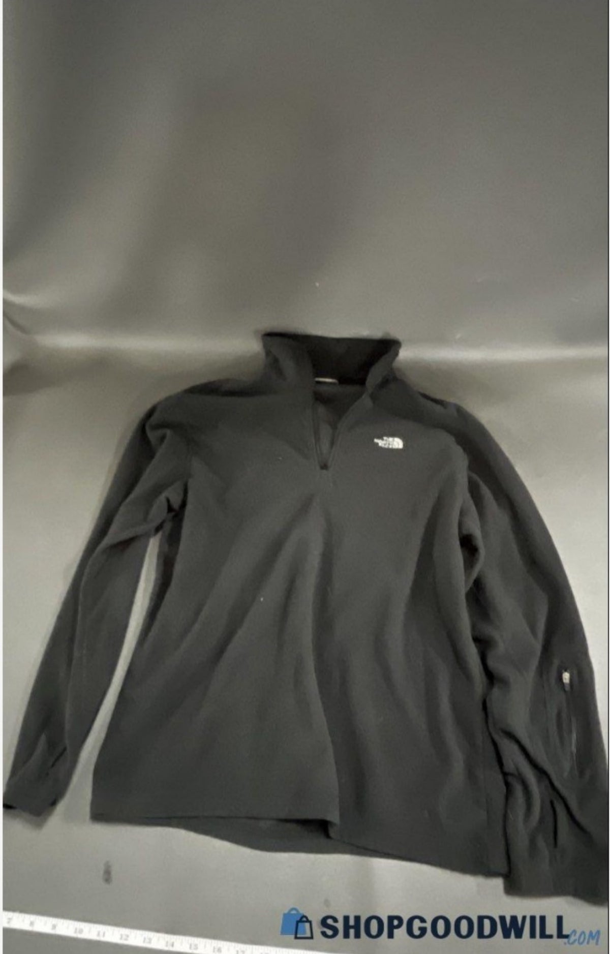 The North Face black quarter-zip fleece pullover women's S source photo