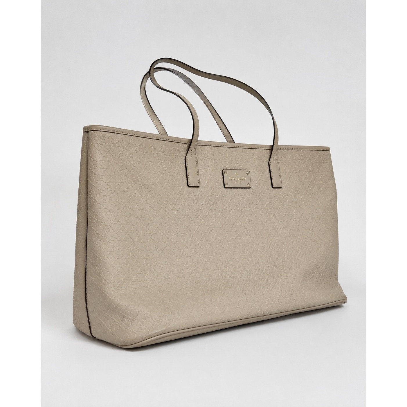 Kate Spade Penn Place Margareta Large Tan Embossed Leather Tote