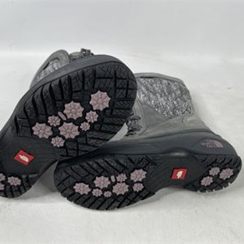 The North Face Shellista II Mid Winter Boots Gray Quilted Women’s Size 6