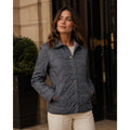 Coach Gray Signature Quilted Jacket Pink Lining Women XS