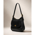 Vintage Coach Ergo 9988 Black Leather Shoulder Bag USA Made