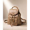 Gucci Bamboo Mini Vintage Backpack Leather Beige