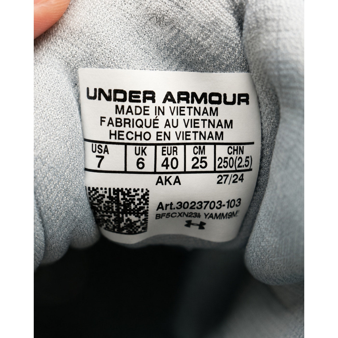 Under Armour Charged Commit TR 3 Men’s 7 White Training Shoes 3023703