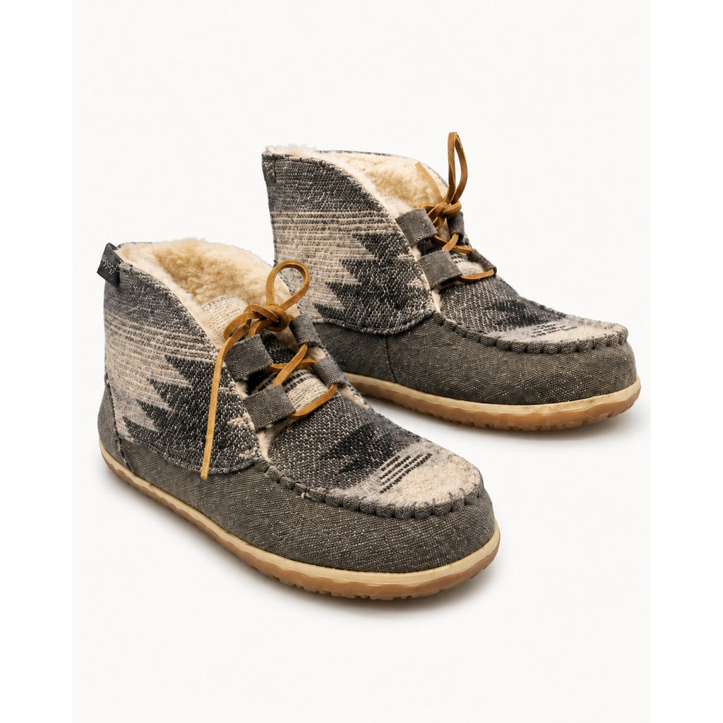 Minnetonka Torrey 40144 Gray Suede Southwestern Moccasin Boots Women's 7