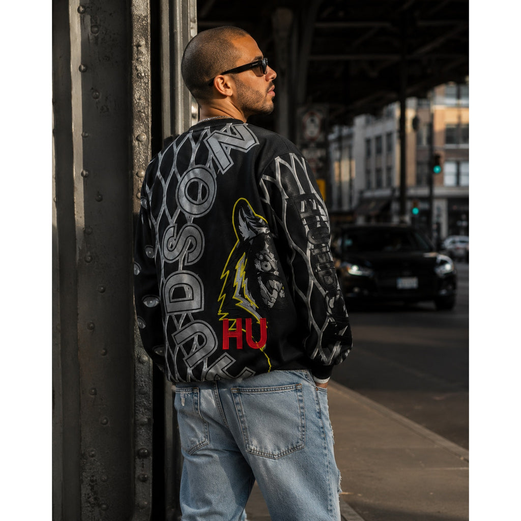 Hudson Outerwear New York Graphic Sweatshirt Black Multicolor Men XL