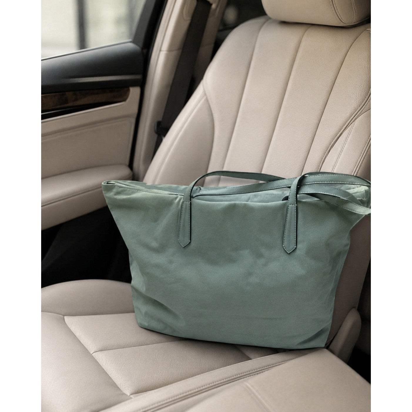 Kate Spade Kitt KSNYL Aventurine Recycled Nylon Medium Tote