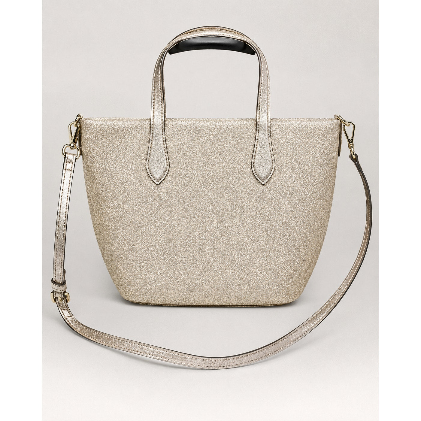 Kate Spade Glitter Glimmer Small Gold Satchel Crossbody Bag