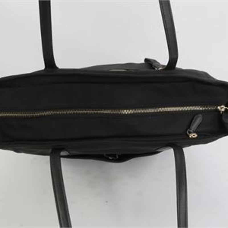Kate Spade Chelsea Large Black Nylon Tote Bag Zip Top