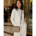 Michael Kors Jet Set Large Vanilla Logo Chain Crossbody Bag