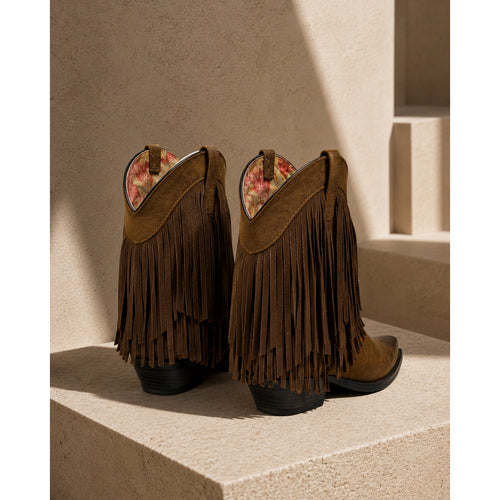 Ariat Gold Rush Fringe Western Boots Brown Women’s 8.5B Tags
