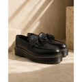Dr. Martens Adrian Quad Leather Platform Tassel Loafers Black Women’s 9