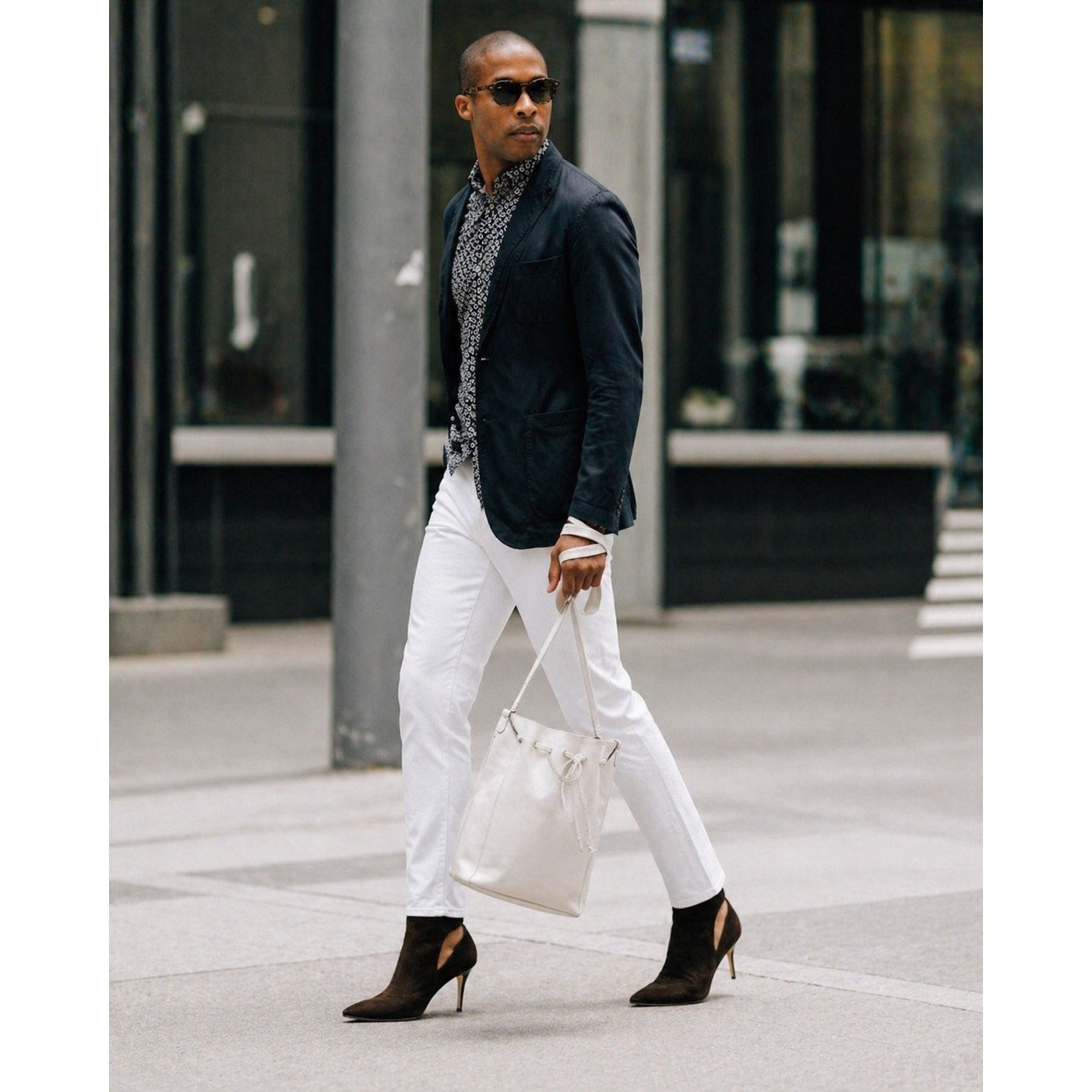 Mansur Gavriel Bucket Bag White Leather Drawstring Shoulder Crossbodyebay form