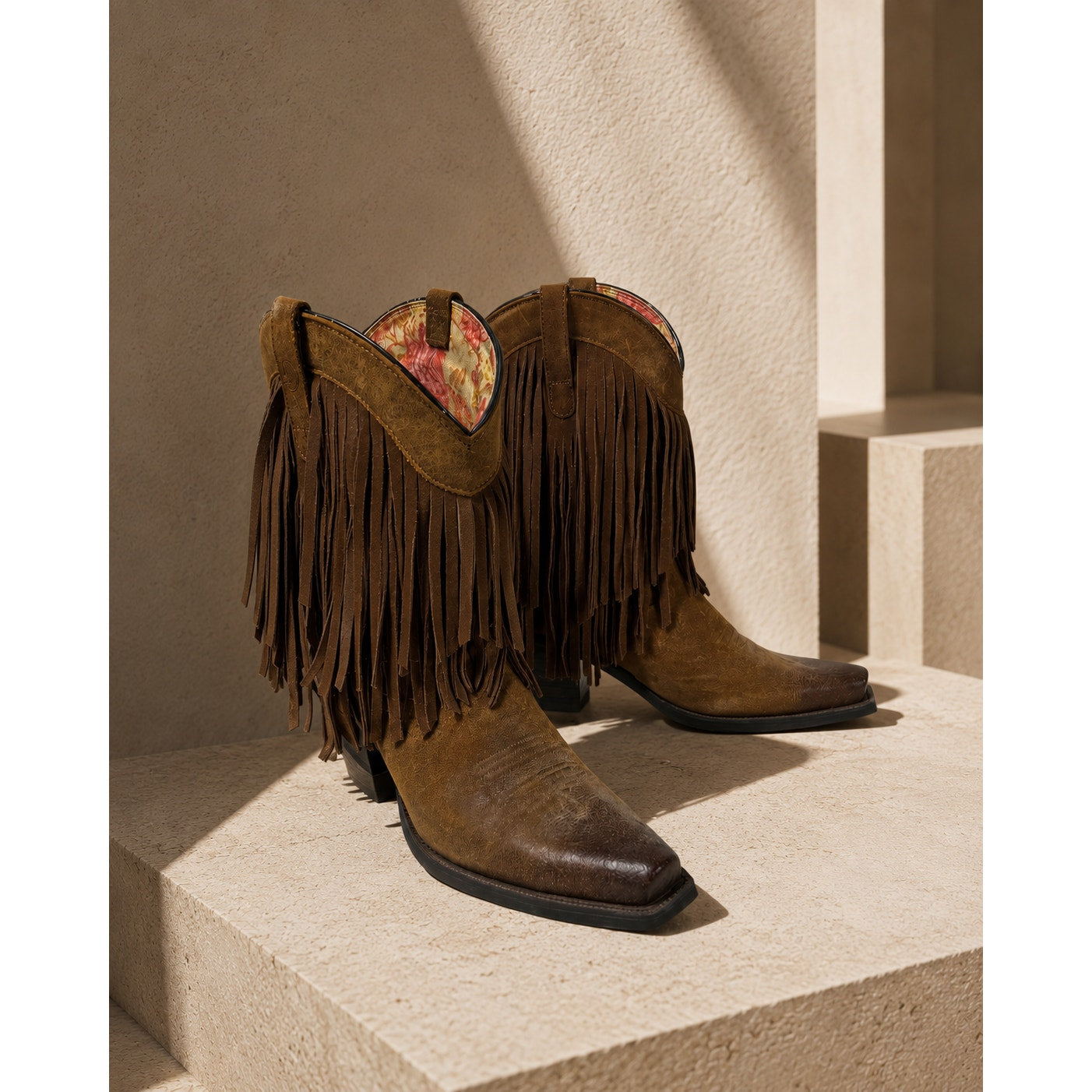 Ariat Gold Rush Fringe Western Boots Brown Women’s 8.5B Tags