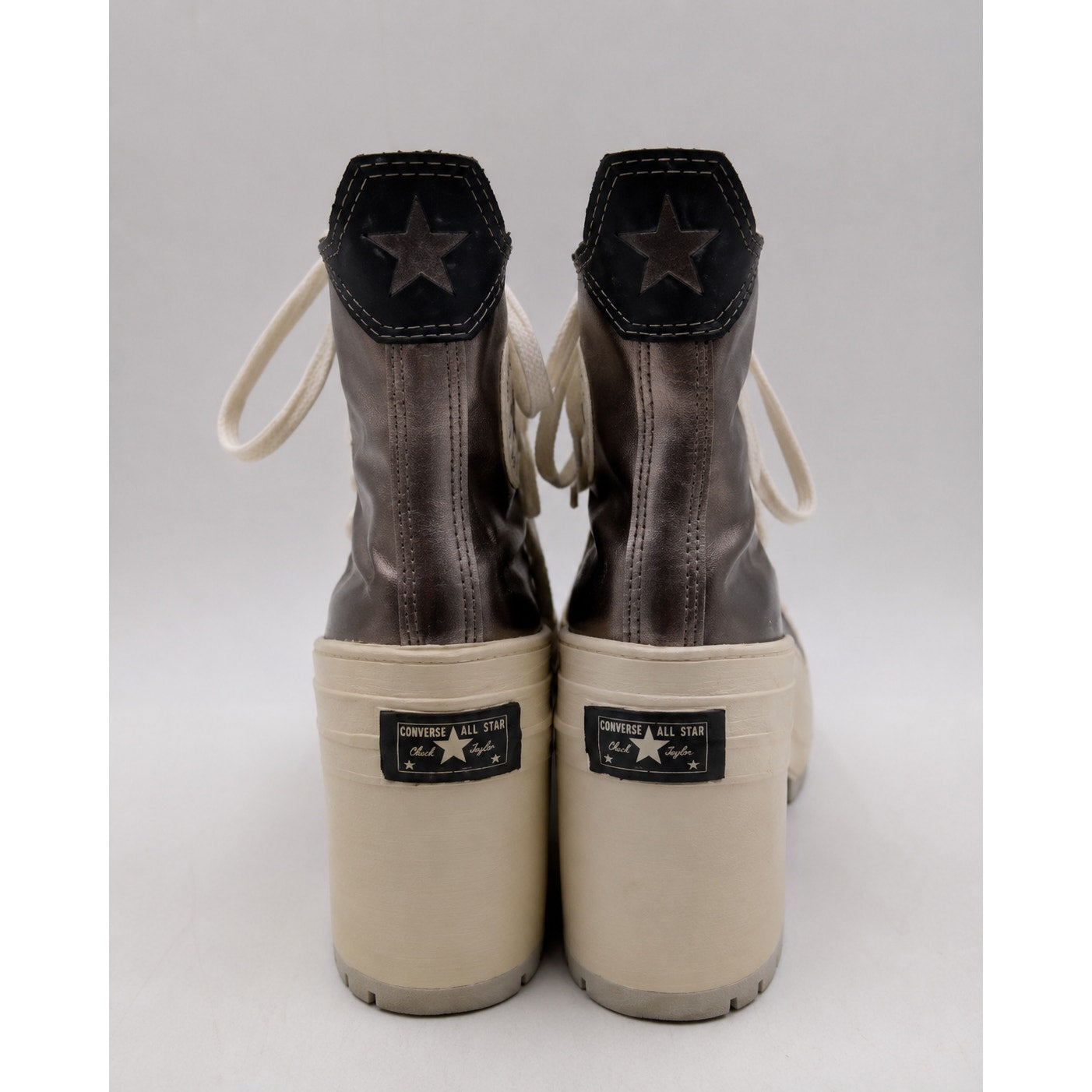 Converse Chuck 70 De Luxe Heel Women 5.5 Metallic Gunmetal A09896C