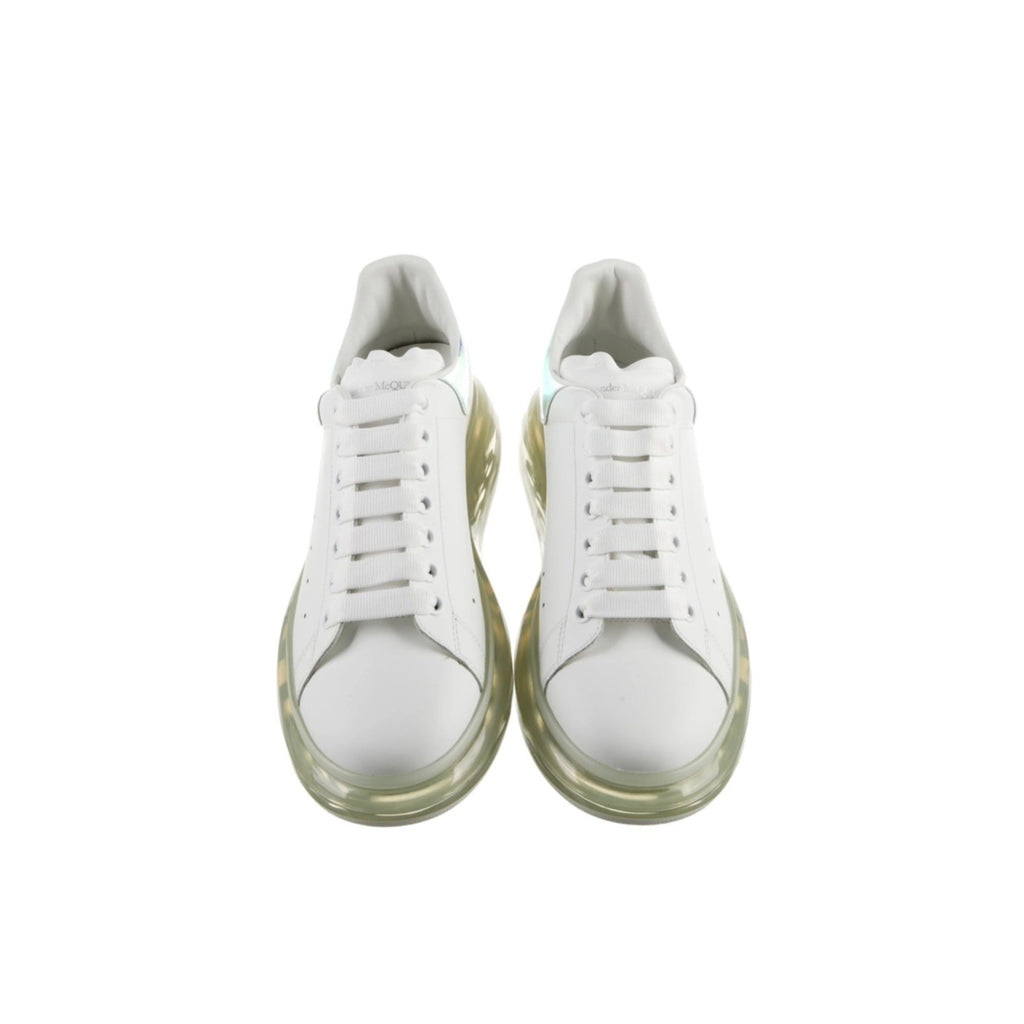 Alexander McQueen Oversized Sole Sneakers White Iridescent Heel Men’s Size 12