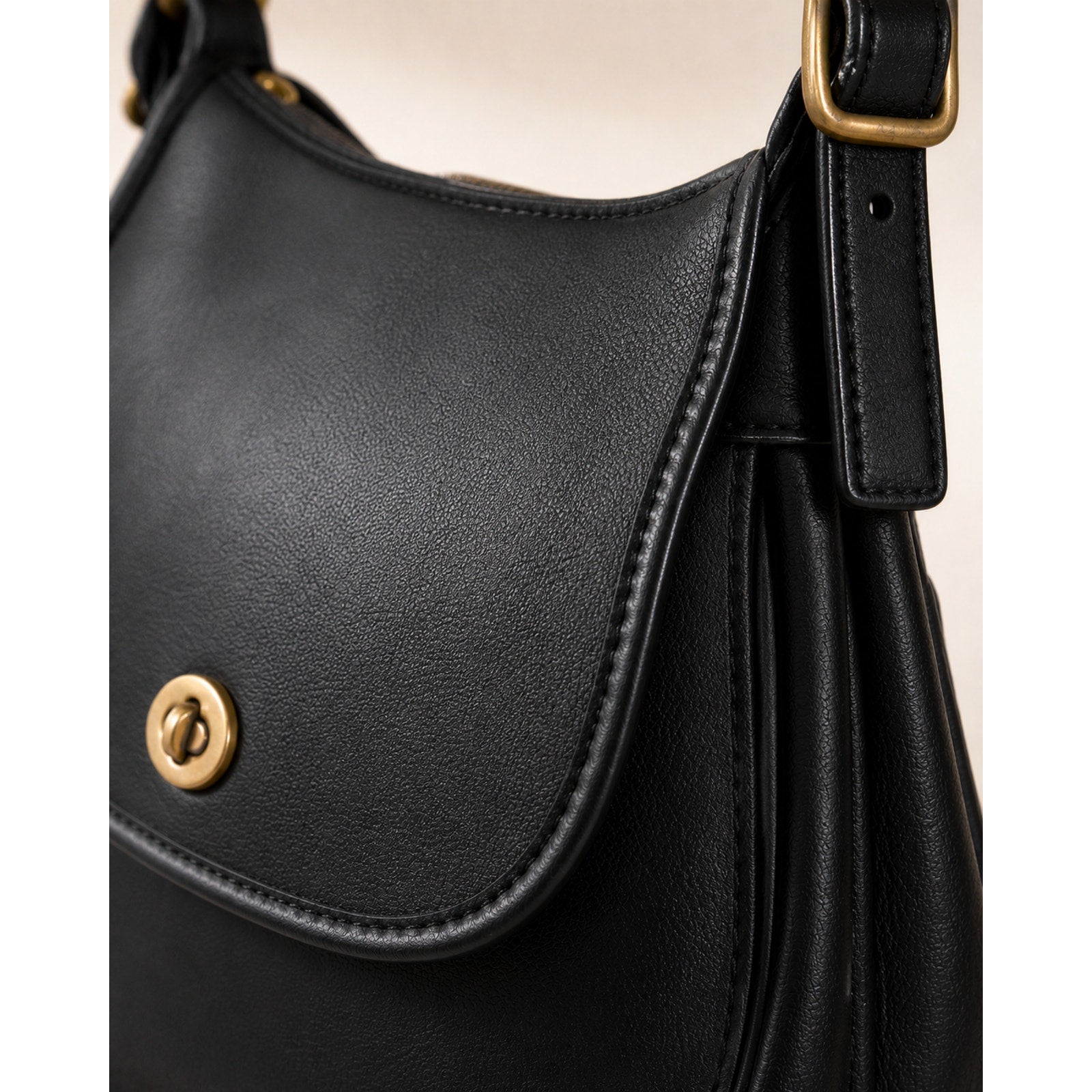 Vintage Coach Ergo 9988 Black Leather Shoulder Bag USA Made