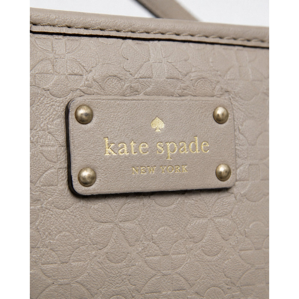 Kate Spade Penn Place Margareta Large Tan Embossed Leather Tote