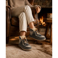 Minnetonka Torrey 40144 Gray Suede Southwestern Moccasin Boots Women's 7