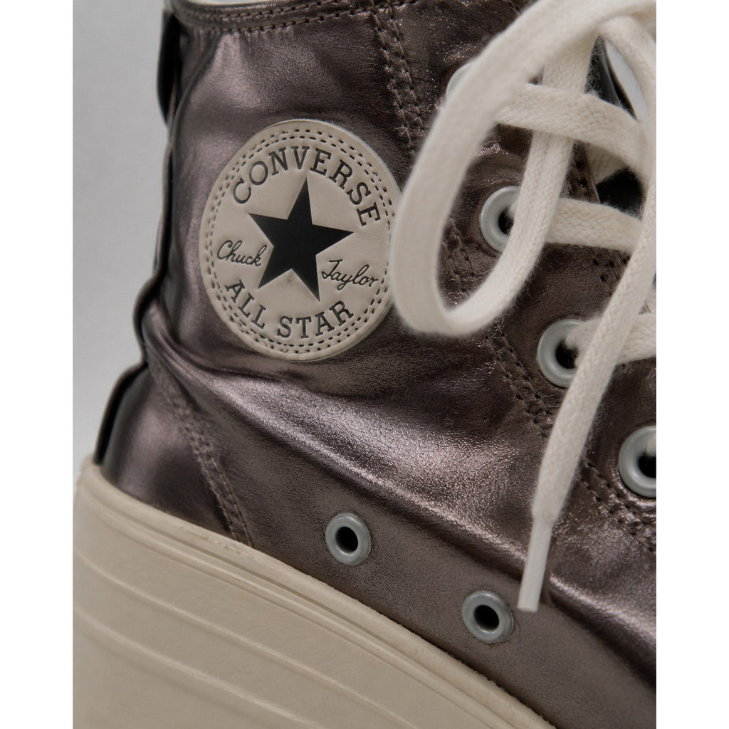 Converse Chuck 70 De Luxe Heel Women 5.5 Metallic Gunmetal A09896C