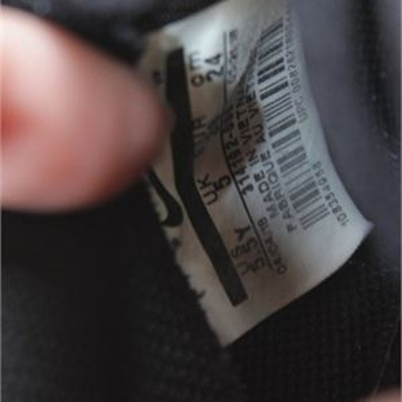 Nike Air Force 1 Low Triple Black Sneakers Youth 5.5Y Women 7