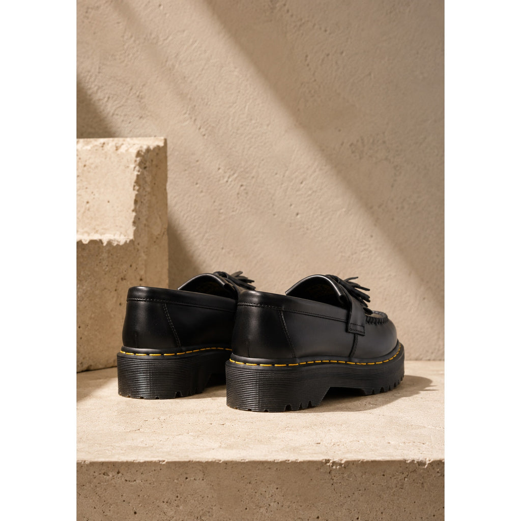 Dr. Martens Adrian Quad Leather Platform Tassel Loafers Black Women’s 9
