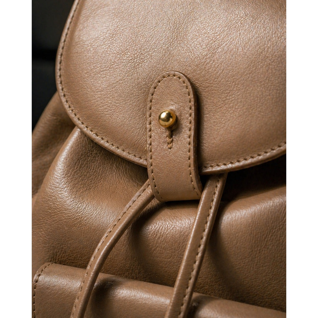 Gucci Bamboo Mini Vintage Backpack Leather Beige