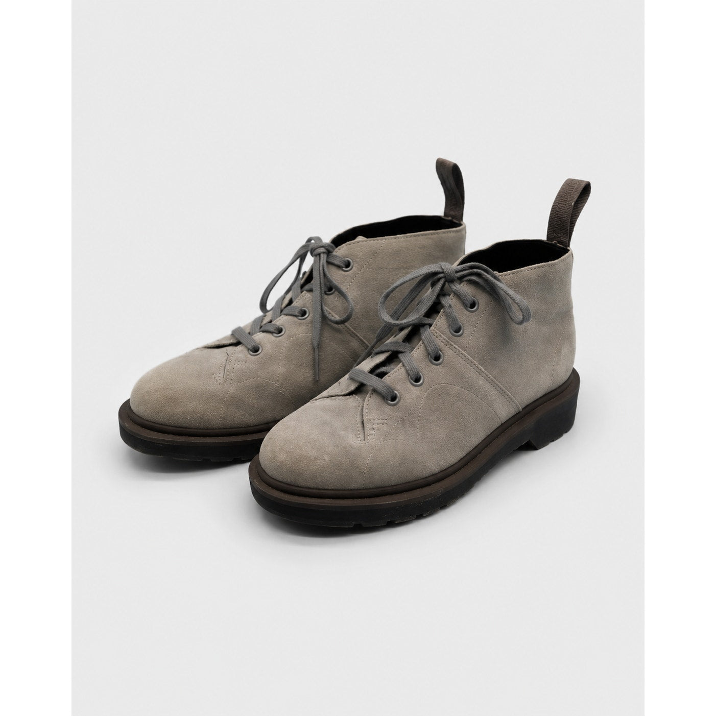 Dr. Martens Church Monkey Gray Suede Chukka Boots M4 W5 EU36