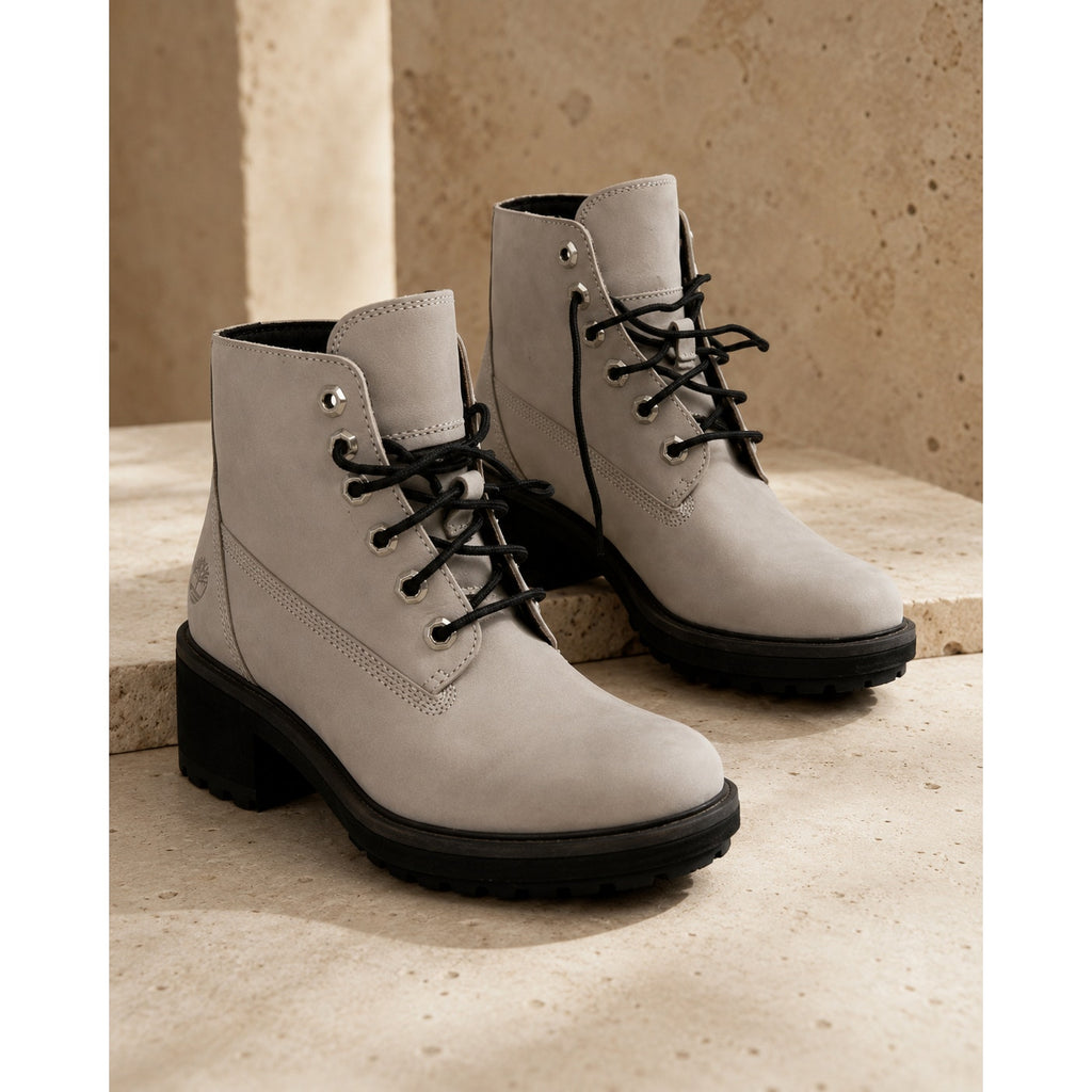 Timberland Kinsley 6-Inch Waterproof Boots Women's 6.5 Gray Nubuck