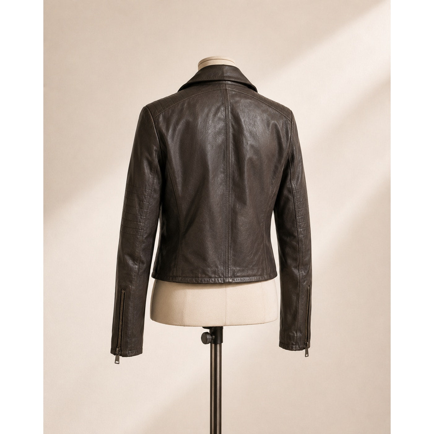 J Brand DK Kona Lamb Leather Moto Jacket Deep Brown Women’s S NWT