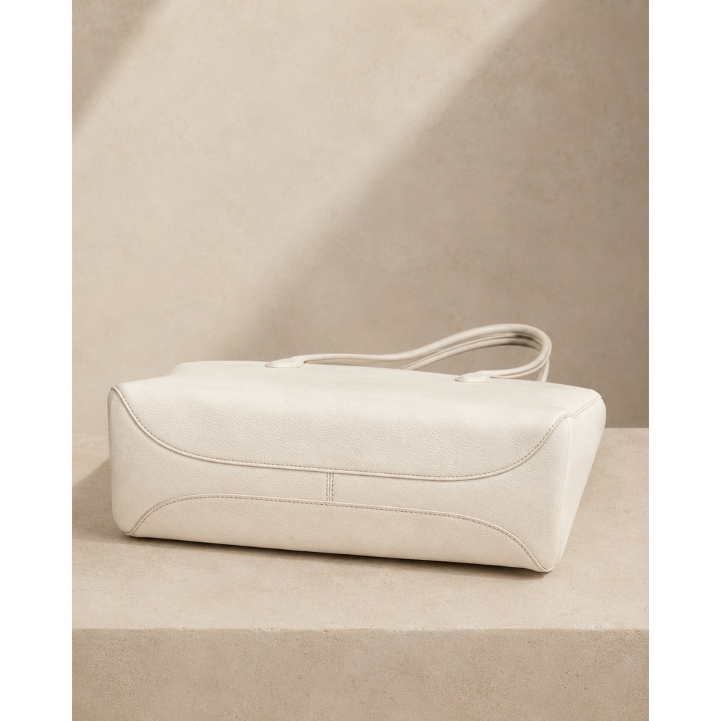 Kate Spade All Day Large Cream Lime Leather Tote Work Bag