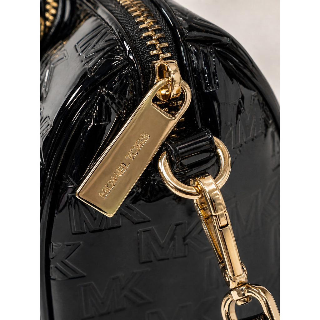 Michael Kors Mason Small Patent Leather Duffle Satchel Black