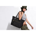 Kate Spade Chelsea Large Black Nylon Tote Bag Zip Top