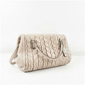 Coach Madison Gathered Chevron Leather Madeline East West Shoulder Bag
