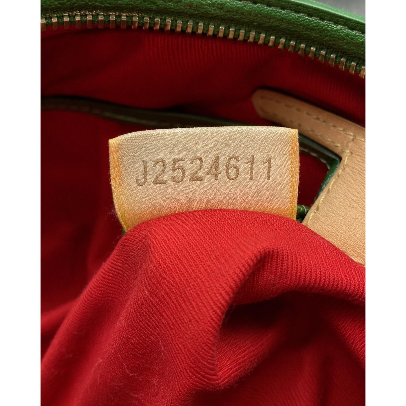 Dooney & Bourke Lucky Green Cream Canvas Leather Shoulder Bag