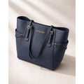 Michael Kors Voyager Navy Leather To Michael Kors Voyager Navy Leather Tote Bag Gold Hardware Large te Bag Gold Hardware Large