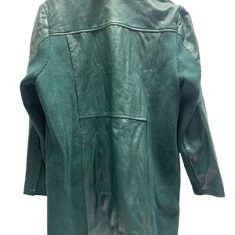 Leather Jacket Women Linea by Louis Dell Olio Green XL NWT Classic Fit
