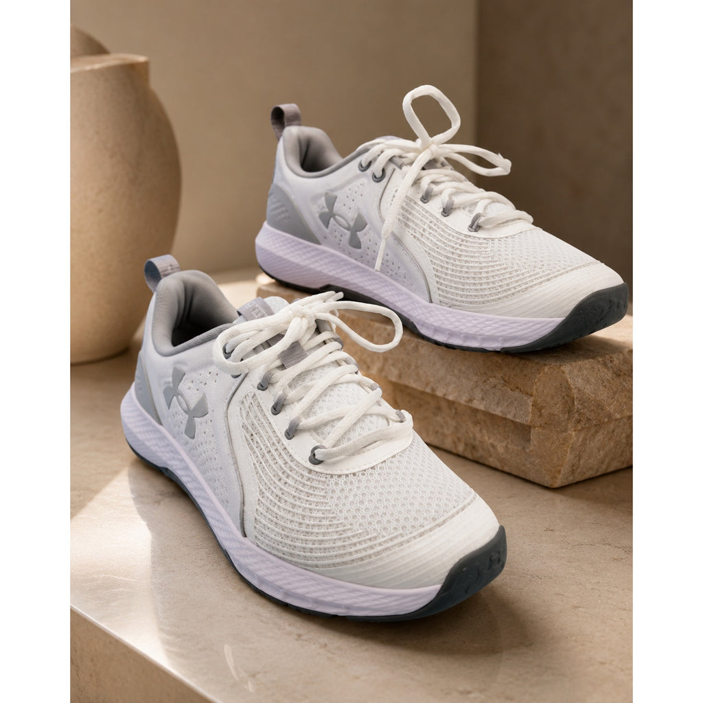 Under Armour Charged Commit TR 3 Men’s 7 White Training Shoes 3023703