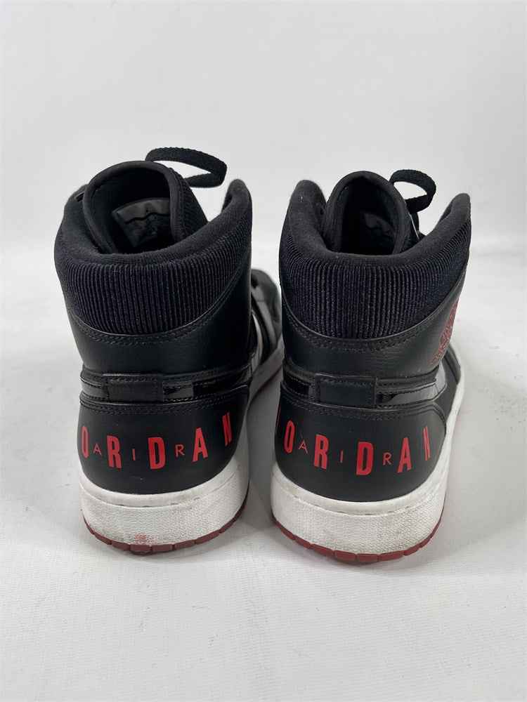 Air Jordan 1 Mid black red size 13 rear view