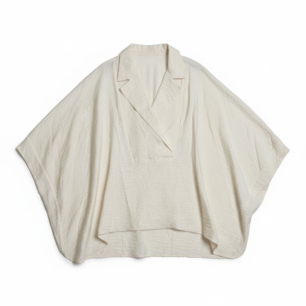 Anthropologie Dylon ivory wide-placket top women's 2X Plus