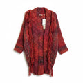 Anthropologie x Sleeping on Snow red boucle cardigan women's size small