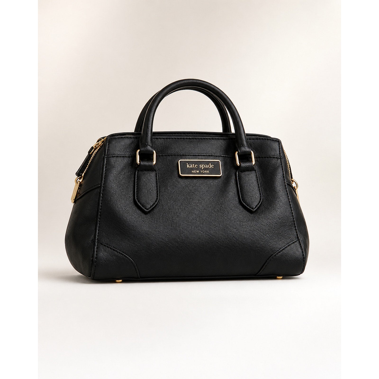 Kate Spade Darcy Small Satchel Black Leather Crossbody Bag WKR00438