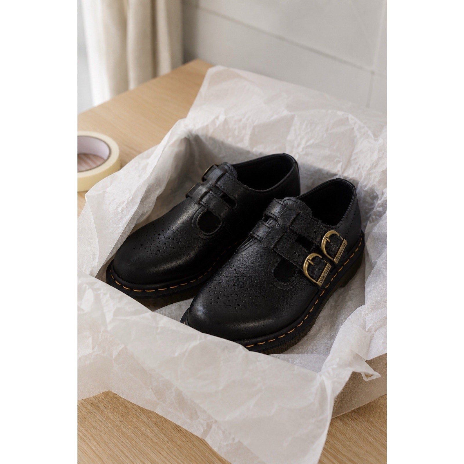 Dr. Martens Women’s 8065 Mary Jane Black Felix Vegan Leather Shoes