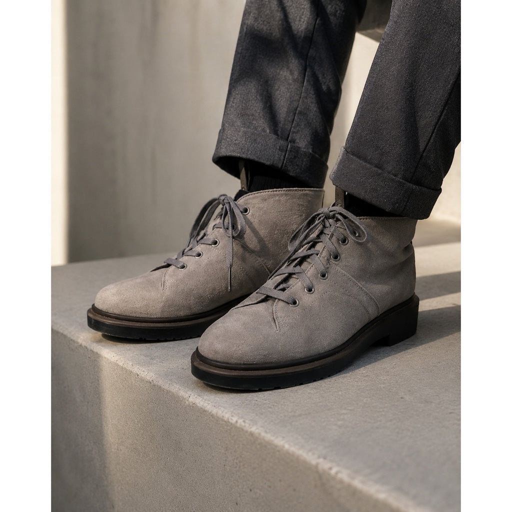 Dr. Martens Church Monkey Gray Suede Chukka Boots M4 W5 EU36