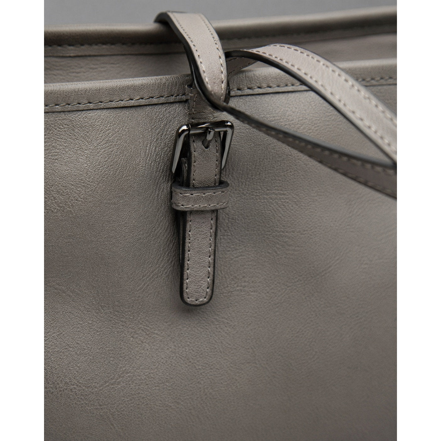 Michael Kors Jet Set Travel Silver Saffiano Leather Medium Tote