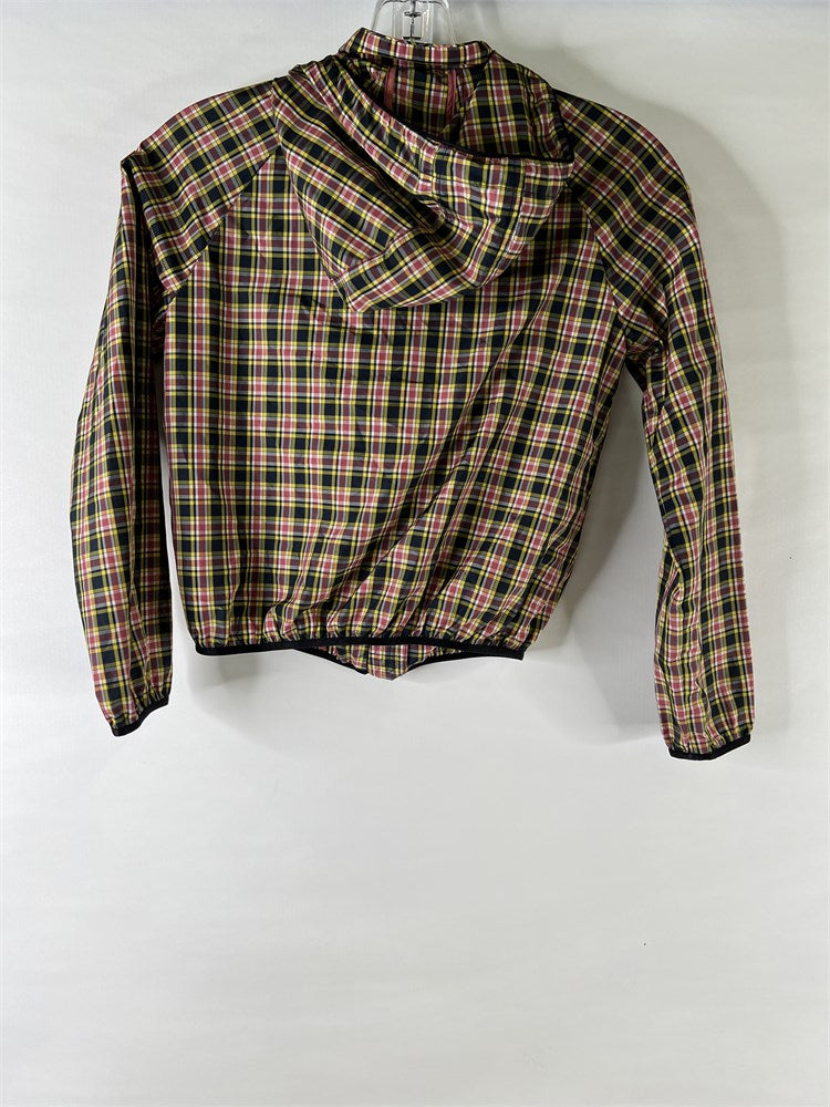 Burberry Children vintage check hooded blouson jacket youth M back view