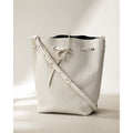 Mansur Gavriel Bucket Bag White Leather Drawstring Shoulder Crossbodyebay form